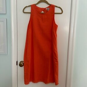 Tommy Bahama Orange Linen Shift Dress